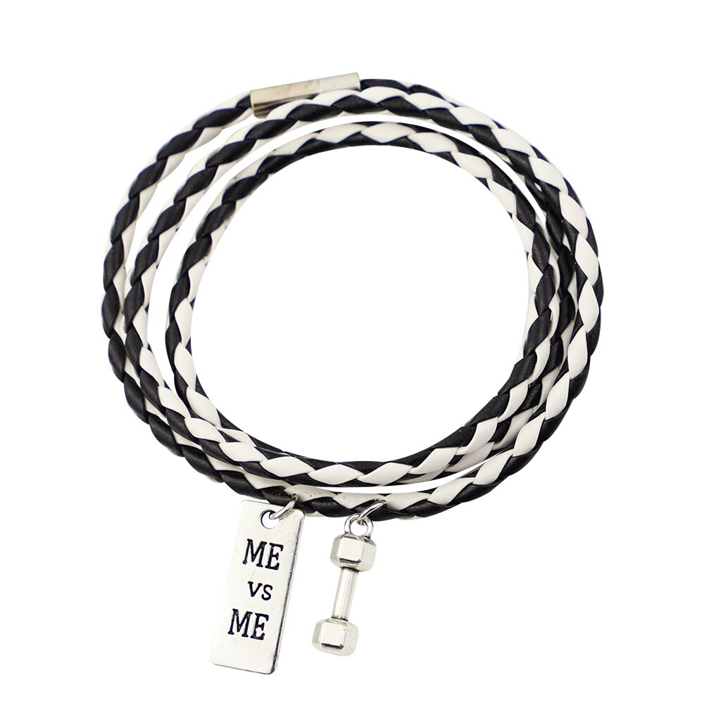 3 Laps Friendship Orange Leather Woven Women Jewelry Bangle Cuff Wristband 60CM PU Rope Bracelet