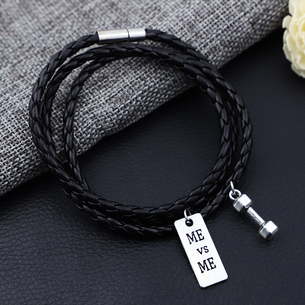 3 Laps Friendship Orange Leather Woven Women Jewelry Bangle Cuff Wristband 60CM PU Rope Bracelet