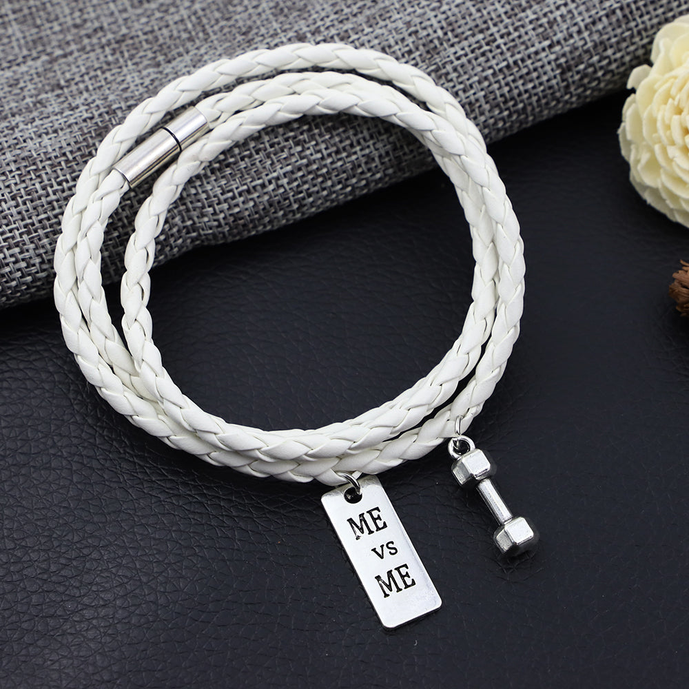 3 Laps Friendship Orange Leather Woven Women Jewelry Bangle Cuff Wristband 60CM PU Rope Bracelet