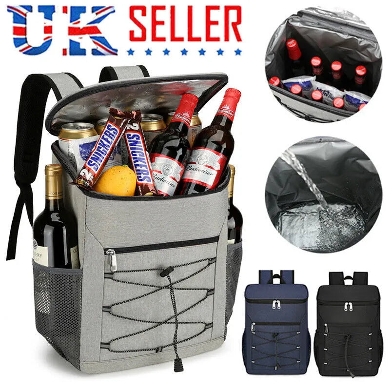 Insulated Cooler Backpack for Camping Hiking Picnic and Lunch Bag Rucksack Keeps Food Hot or Cold