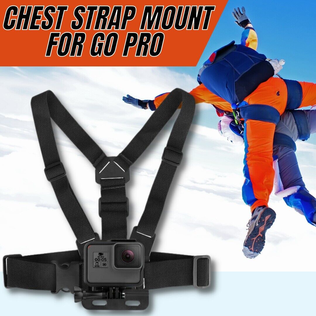 Mobile Phone Chest Strap Harness Mount Head Strap Holder Kit for POV/VLOG,Cell Phone Clip Compatible with iPhone,Samsung,