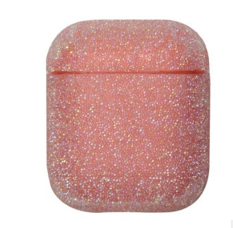 Compatible with AirPods 1 & 2 Case, Keychain+Anti-Lost Strap+Ear Hooks+Watch Band Holder,Protective Bling Crystal Glitter Luxury Shining