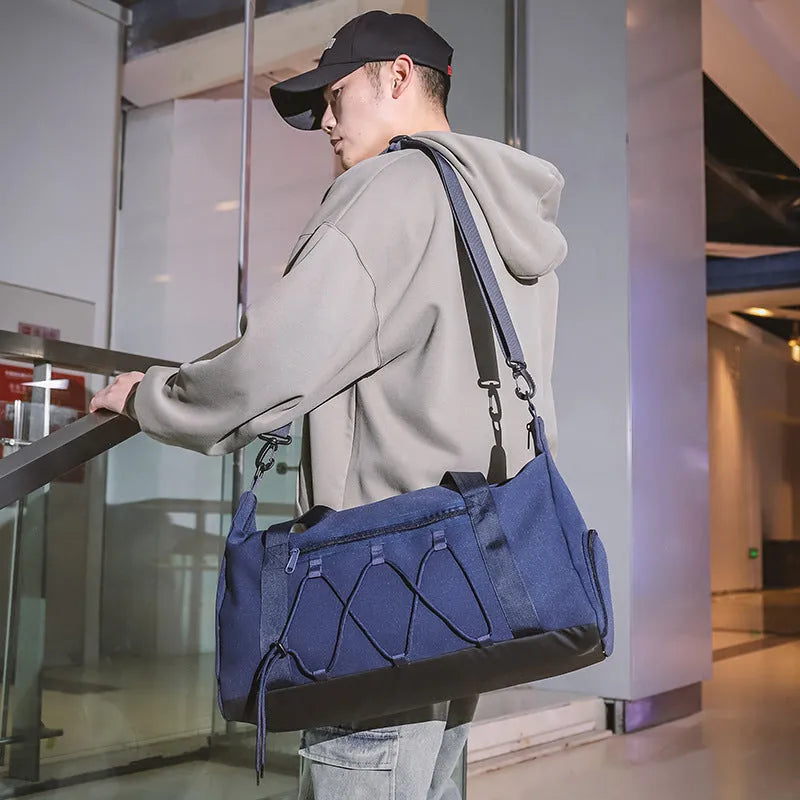 Large Capacity Denim Underarm Tote Bag Stylish and Practical for Leisure Travel
