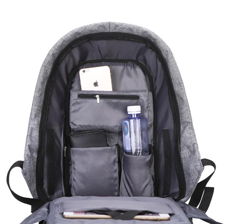 Antitheft Backpack with USB Charging Port