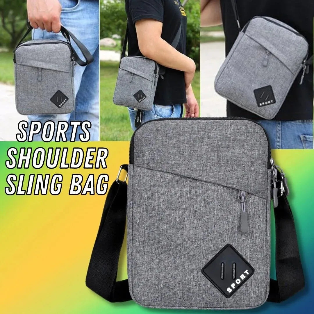 Men's Messenger Bag Crossbody Fanny Pack Lightweight Small Backpack Shoulder Bag for Travel School and Daily Use