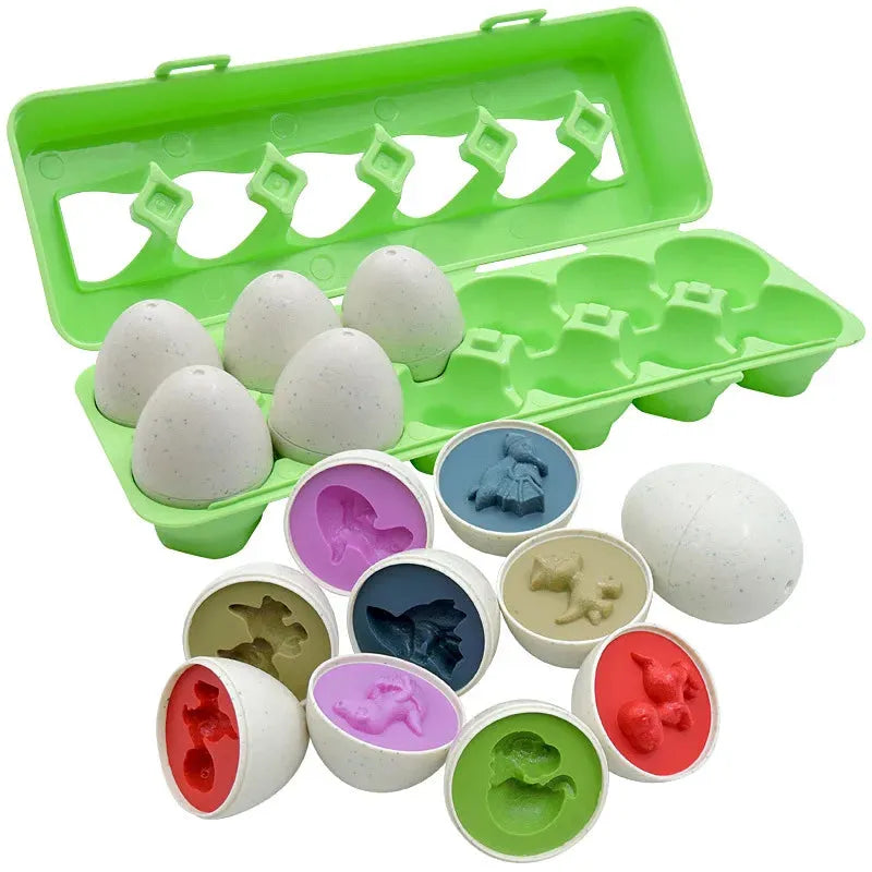 Baby Learning Educational Smart Egg Toy Shape Matching Sorters Montessori Games for Kids