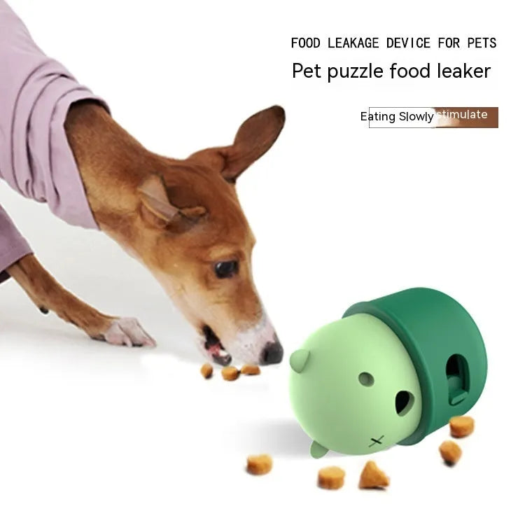 Pets Leakage Food Feeder Dog Interactive Training Toy Ball Natural Rubber Chew Snack Food Feeder Cat Puzzle Game Pet Product