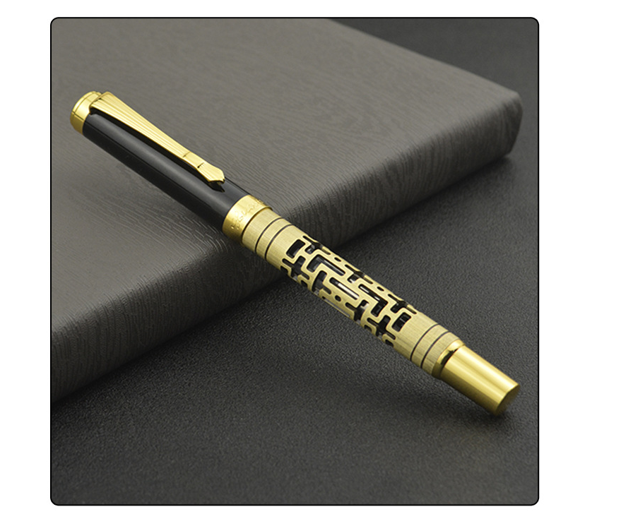 Luxury Metal Fountain Pen, Fine Nib Fountain Pen Business Smooth Writing Pen with Ink Converter Gift Box Calligraphy Pens for Writing