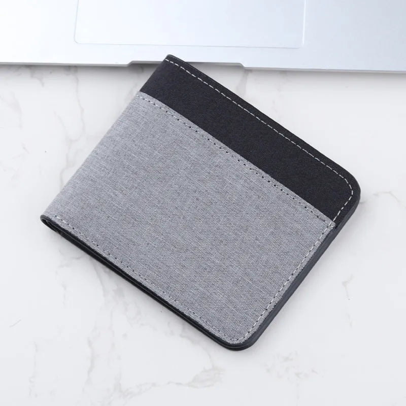 Personalized Trendy Niche Contrast Color Wallet for Men