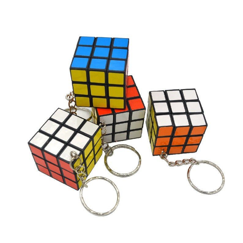 Speed Cube Set of 2x2 3x3 Cylinder Trihedron Pyramid and Magic Ball Cubes Magic Cube Set Brain Teasers for Kids and Adults Stickerless Keychain