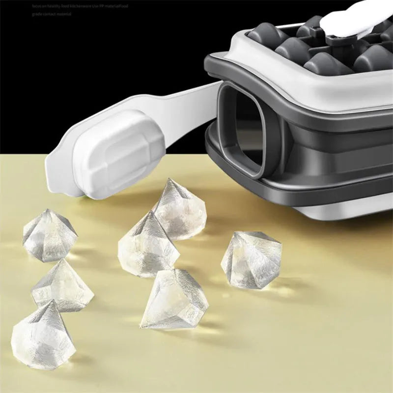 2 In 1 Portable Silicone Ice Ball Mold Water Bottle Ice Cube Maker Creative Summer Kitchen Gadget