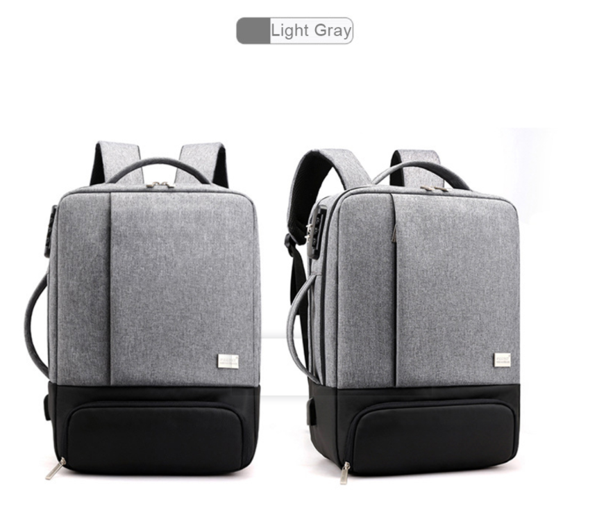 Laptop Backpack 15.6 Inch – Business Slim Durable Travel Backpack with USB Charging Port, Ideal for Men and Women