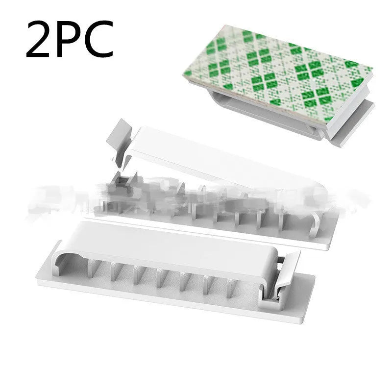 Home Portable Storage Cable Organizer Fixing Clip for Charging Power and Network Cables