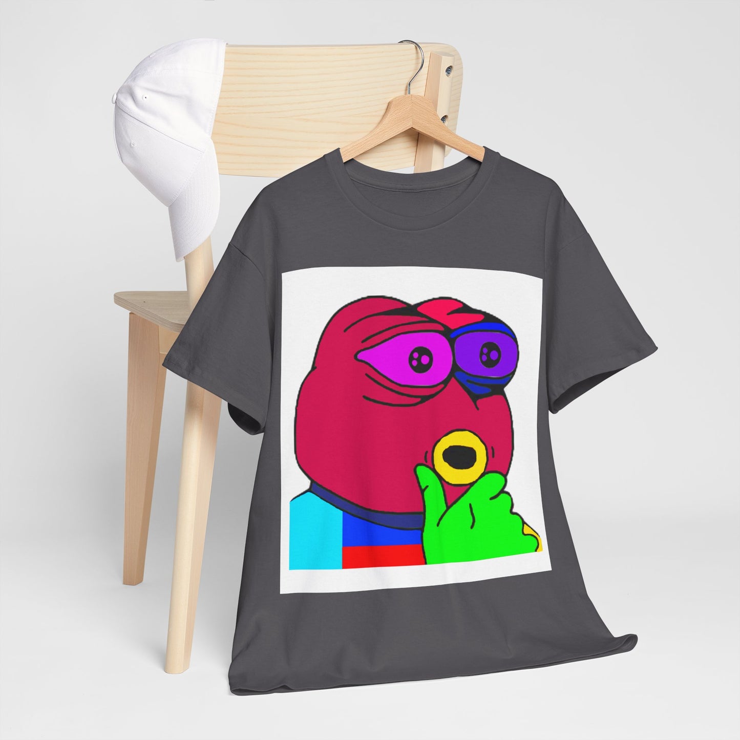 Frog Unisex Heavy Cotton Tee for Men and Women in Multiple Sizes