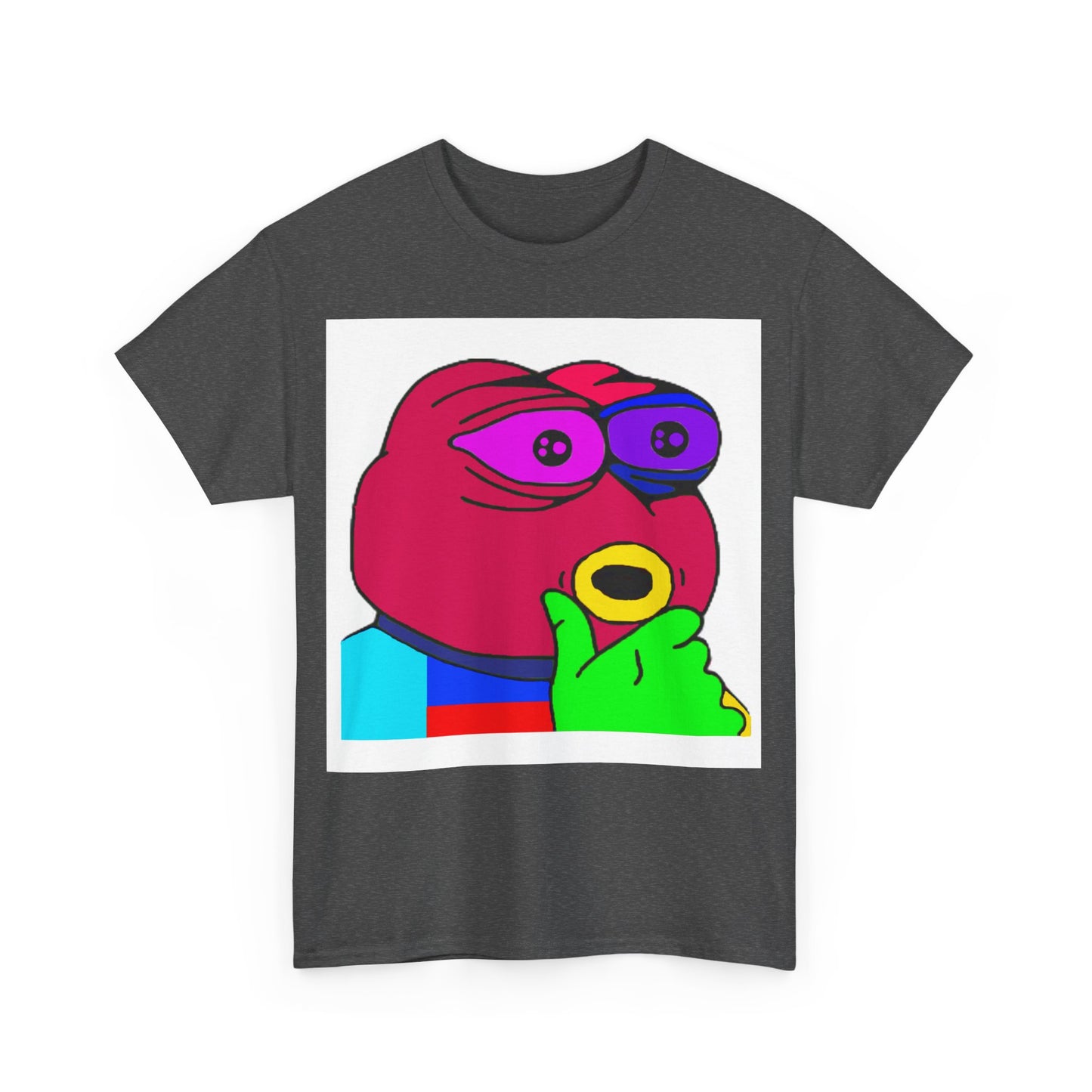 Frog Unisex Heavy Cotton Tee for Men and Women in Multiple Sizes
