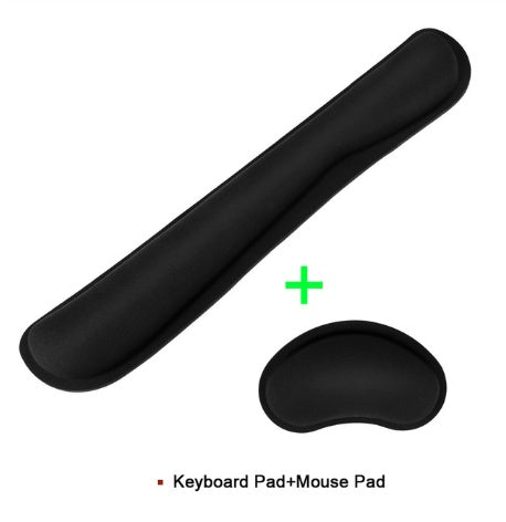 rip Silky Gel Memory Foam Wrist Rest for Computer Keyboard, Mouse, Ergonomic Design for Typing Pain Relief, Desk Pads Support Hand and Arm, Mousepad