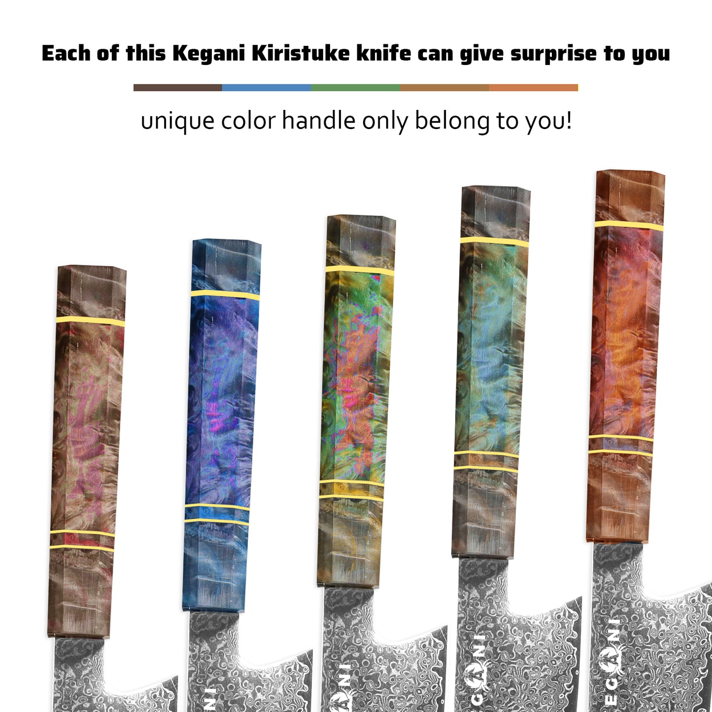 Kegani 8 Inch Kiritsuke Knife -Japanese Chef Knife-Damascus 67-layers VG10 Stainless Steel Kitchen Knife,Professional Chef's Knife