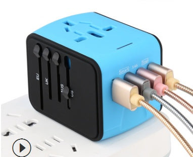 Universal Travel Adapter, International Power Adapter 5.6A 3 USB C 2 USB A Ports, Plug Adaptor Travel Worldwide, Travel Charger Outlet