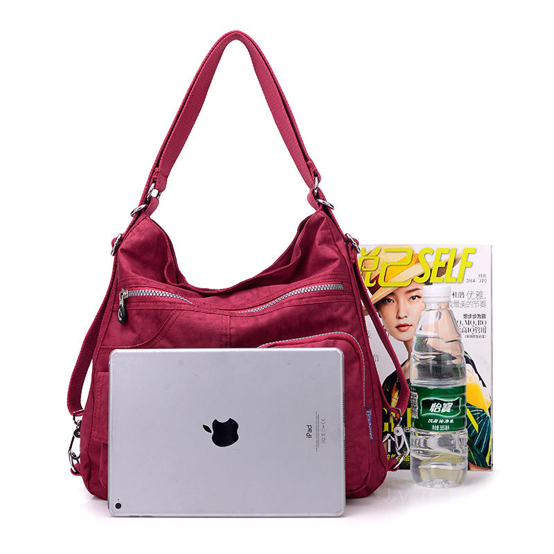 Luxury Women's Designer Crossbody Bag – Large Capacity Waterproof Nylon Tote Shoulder Bag