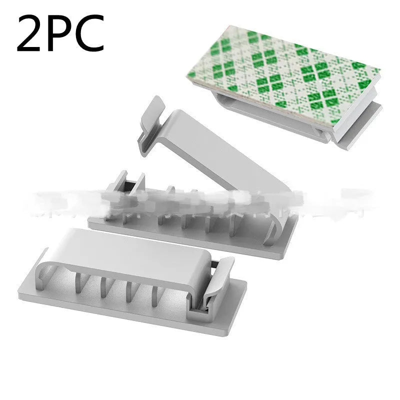 Home Portable Storage Cable Organizer Fixing Clip for Charging Power and Network Cables