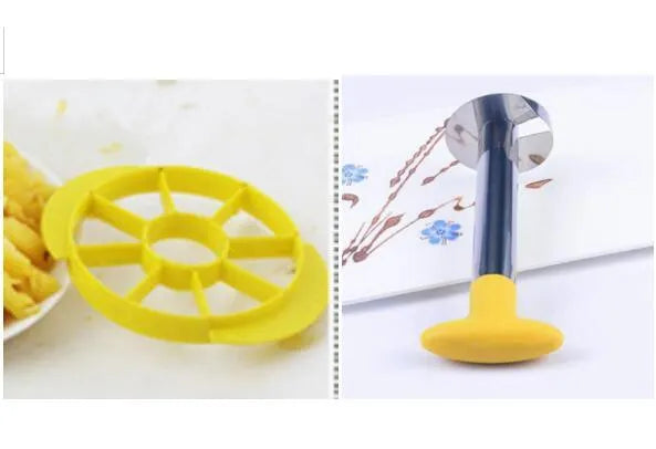 Stainless Steel Pineapple Peeler Slicer Corer Kitchen Tool Easy to Use Fruit Cutter