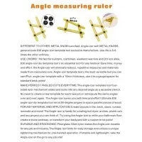 Multifunctional Four Folding Measuring Ruler 25cm Length Adjustable High Quality 80g