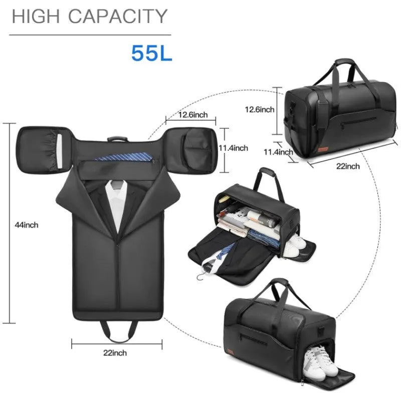 Convertible Folding Travel Bag Multi-Function Urban Simplicity Bag for Leisure Travel