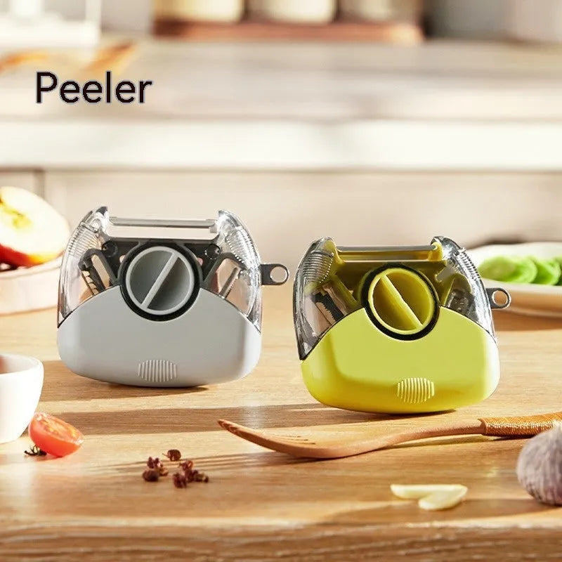 3 In 1 Stainless Steel Peeler Shredder Manual Vegetable Fruit Cutter Multifunctional Scraper Kitchen Tool