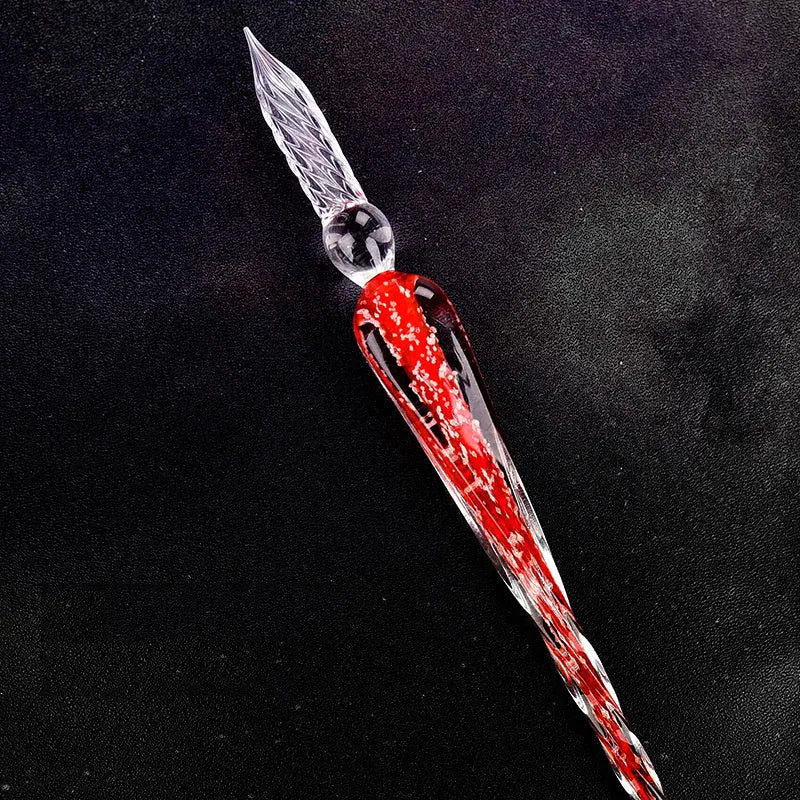 Creativity Luminous Glass Pen Crystal Dip Pen Handmade Writing Instrument