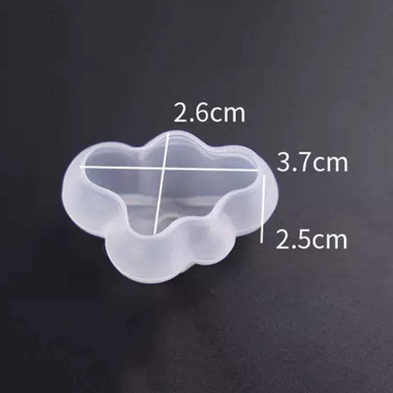Three-dimensional Cloud Mold 3D Cloud Resin Silicone Molds for Epoxy Jewelry Casting Fondant Cake Topper Chocolate Mousse Candle Soap Bath Bomb