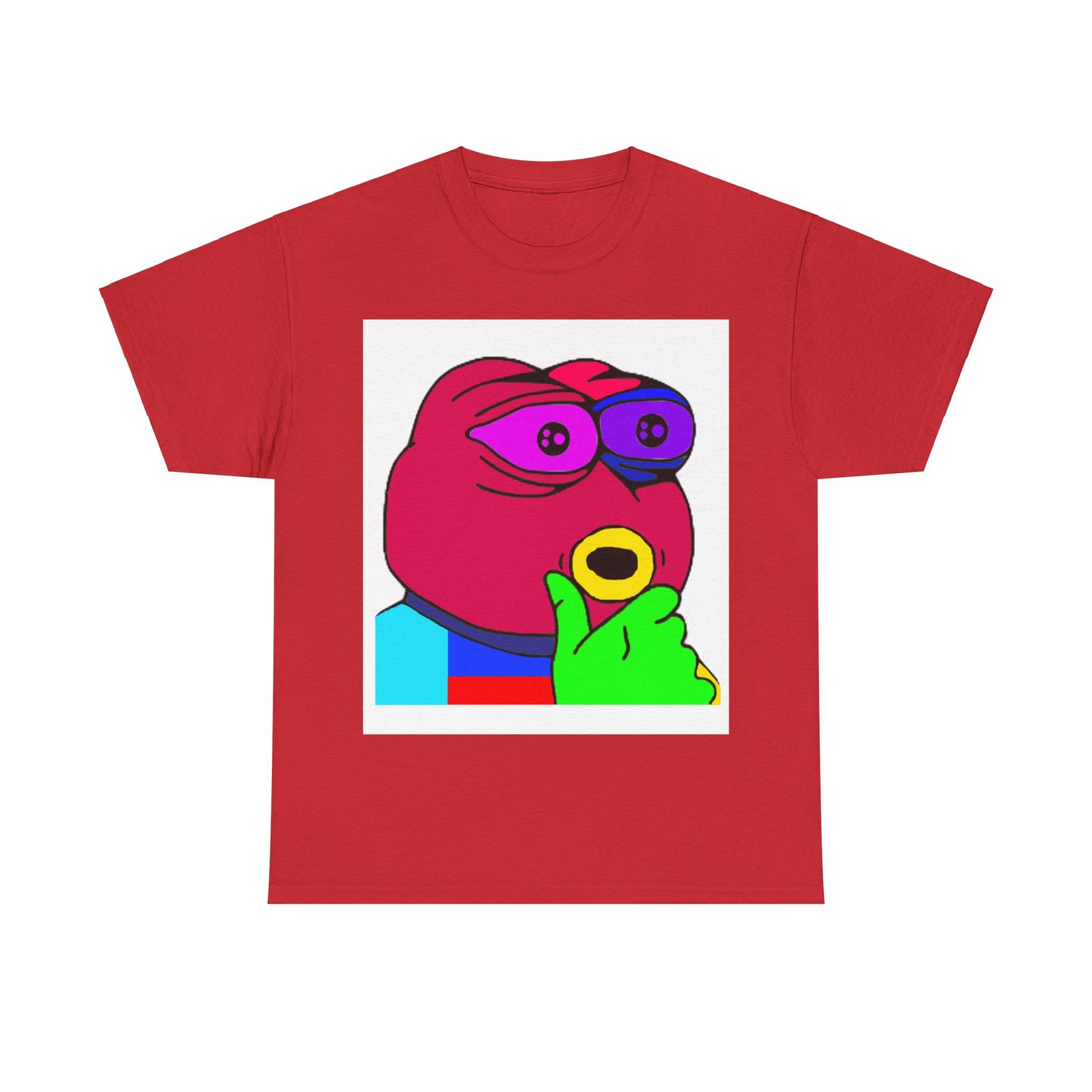 Frog Unisex Heavy Cotton Tee for Men and Women in Multiple Sizes