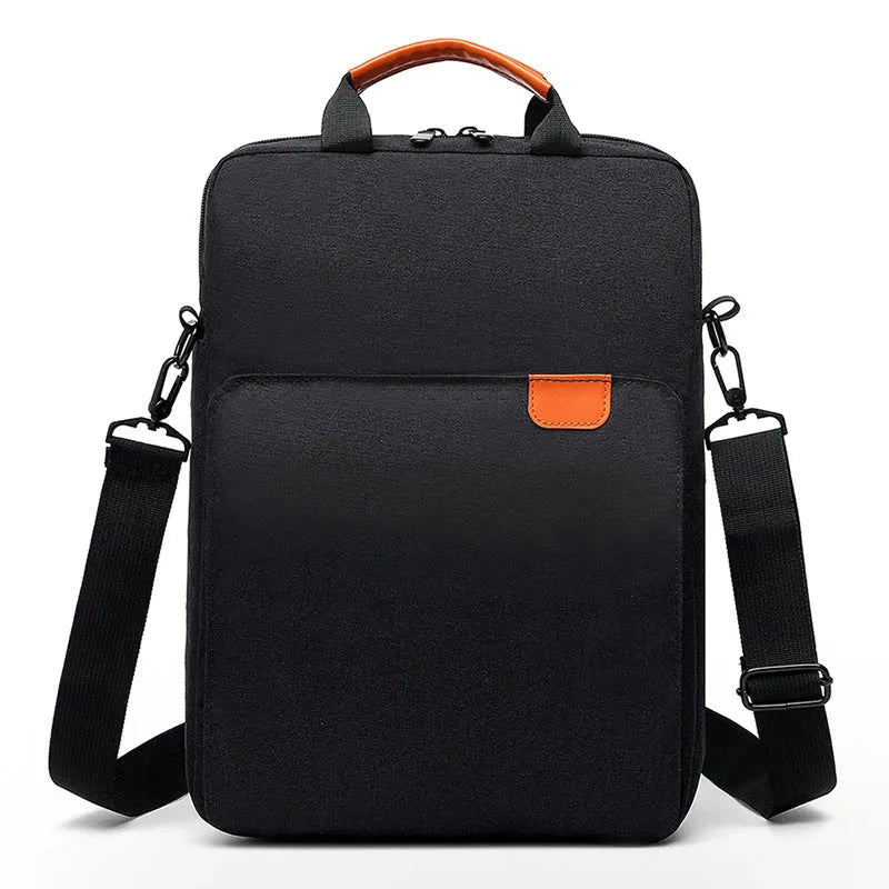 Laptop Flat Shoulder Messenger Bag Simple Shockproof Storage Bag for Business Travel