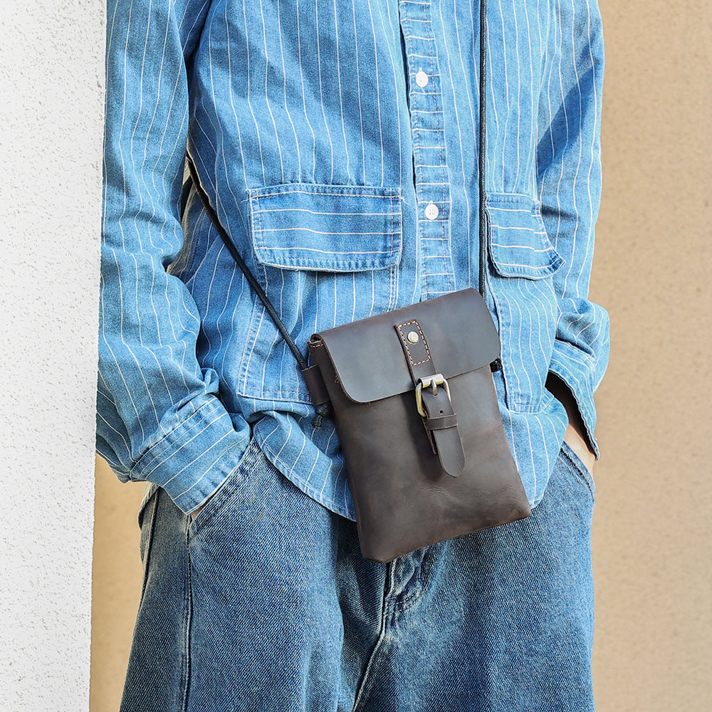Men's Leather Phone Bag