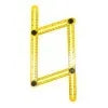 Multifunctional Four Folding Measuring Ruler 25cm Length Adjustable High Quality 80g