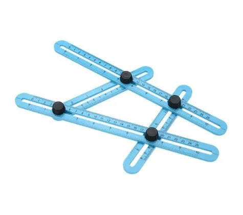 Multifunctional Four Folding Measuring Ruler 25cm Length Adjustable High Quality 80g