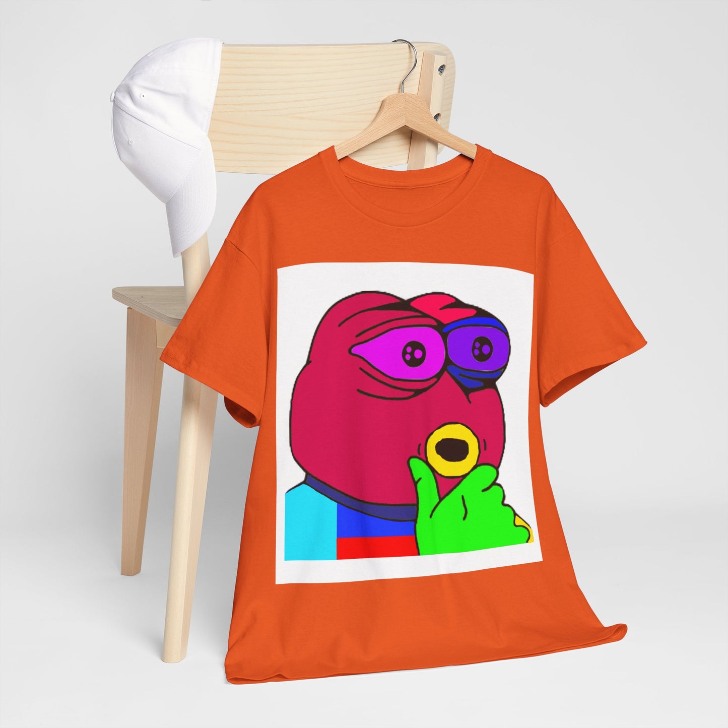 Frog Unisex Heavy Cotton Tee for Men and Women in Multiple Sizes