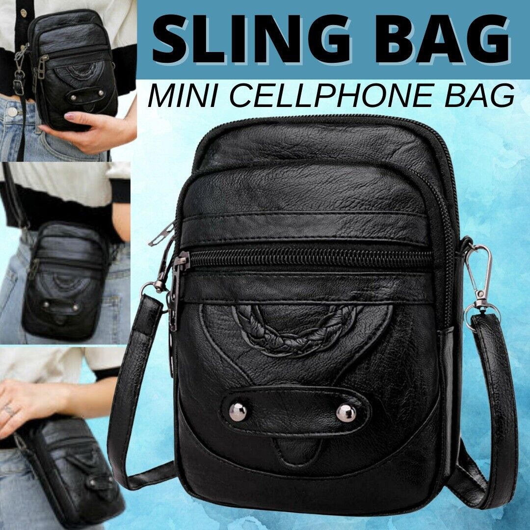 Cross-body Small Cell Phone Case – Stylish PU Leather Phone Purse Wallet Shoulder Bag for Women