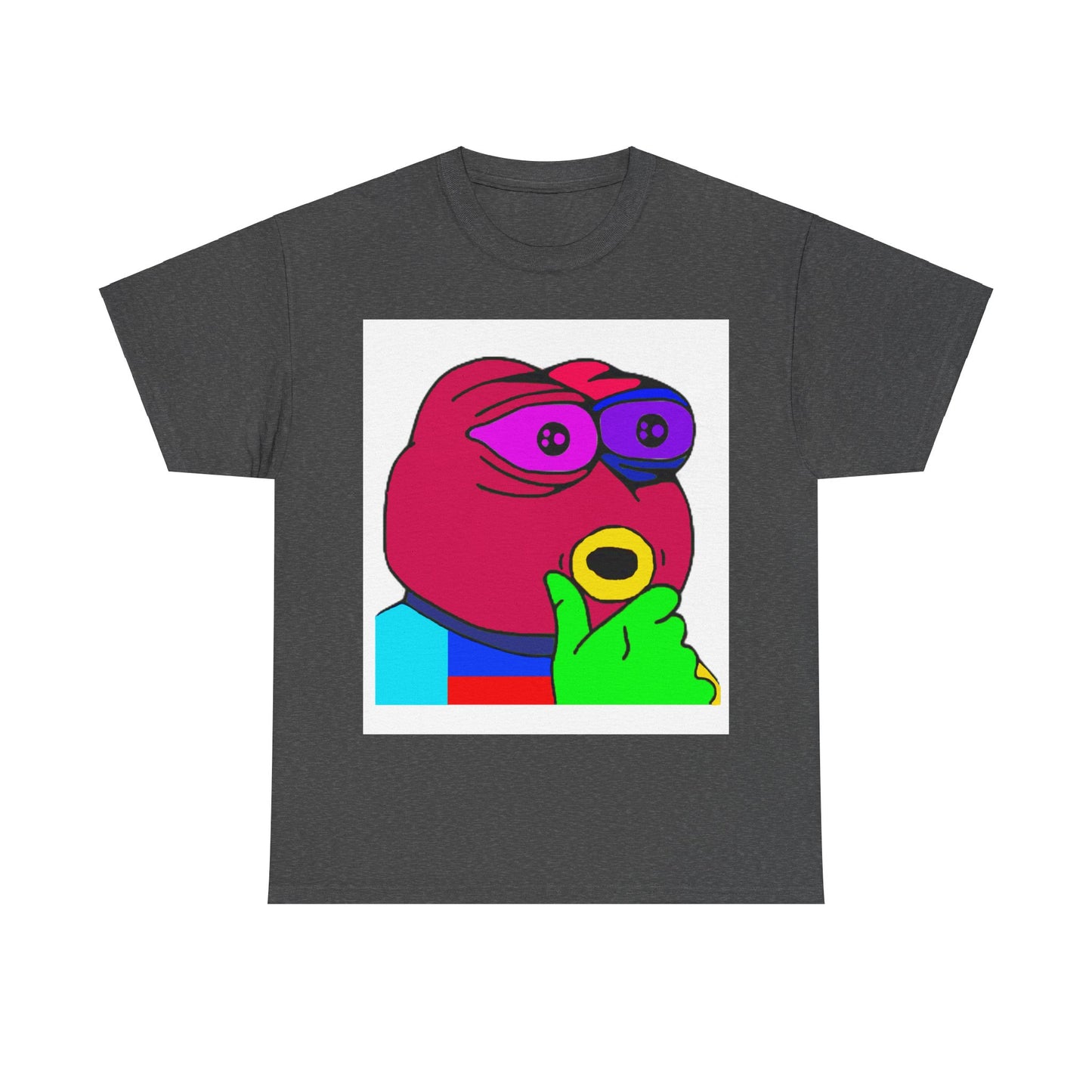 Frog Unisex Heavy Cotton Tee for Men and Women in Multiple Sizes