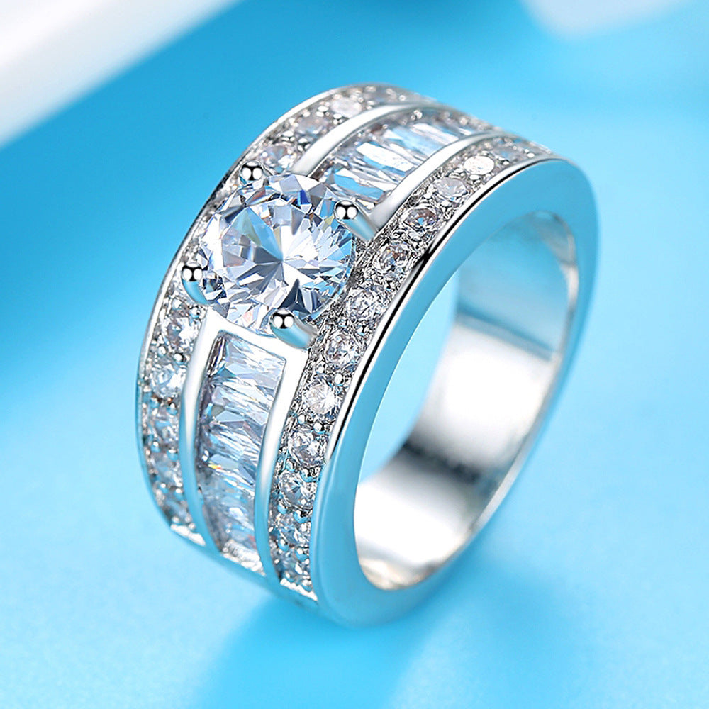 Fashion Jewellery Sumptuous Creative Trend Zircon Claw Heart Arrow Female Adjustable Size Ring Vintage Party Rings For Girls Fashion Jewellery
