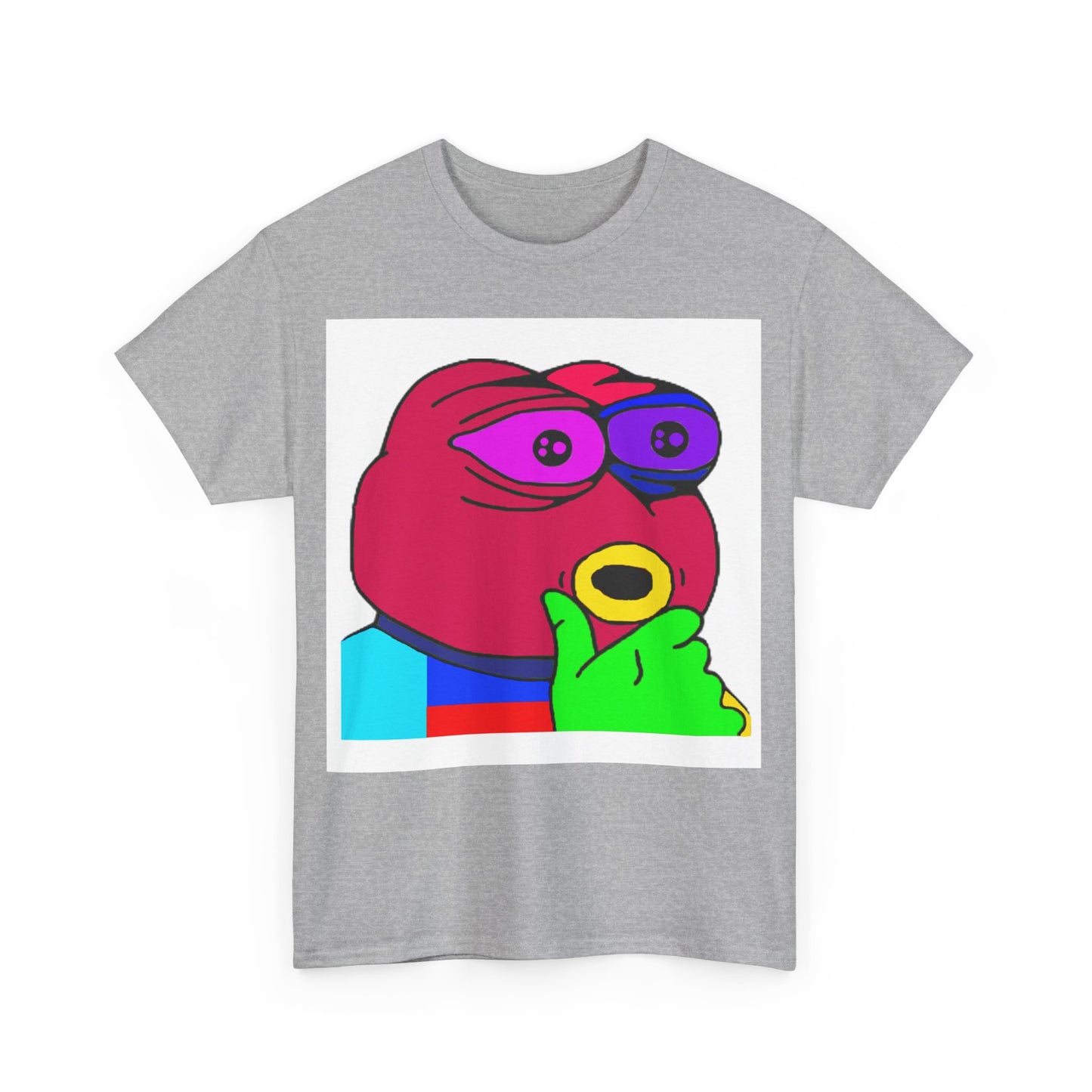Frog Unisex Heavy Cotton Tee for Men and Women in Multiple Sizes