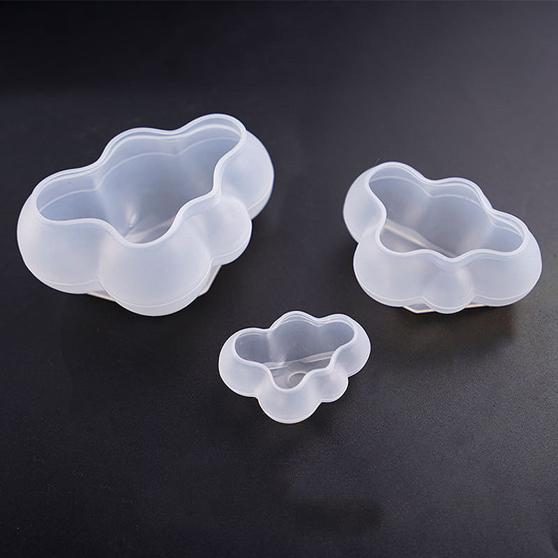 Three-dimensional Cloud Mold 3D Cloud Resin Silicone Molds for Epoxy Jewelry Casting Fondant Cake Topper Chocolate Mousse Candle Soap Bath Bomb
