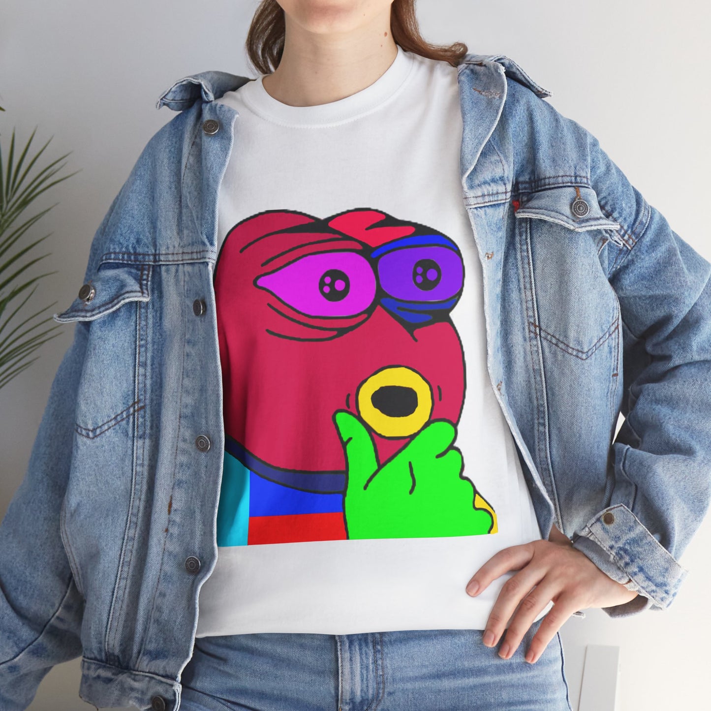 Frog Unisex Heavy Cotton Tee for Men and Women in Multiple Sizes