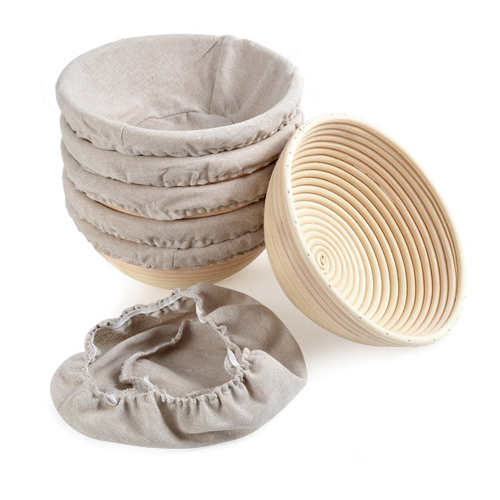 Rattan Bread Basket Round Fruit Baskets Wicker Storage Bowls Natural Woven Serving Basket Bowls Decorative Baskets