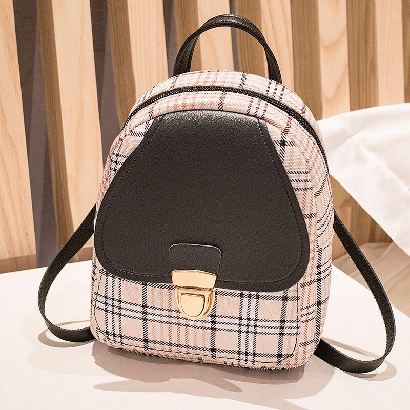 Montana West Small Backpack Purse for Women Anti Theft Backpack with Secured Zipper & Tassel Ladies Check Lock Small Backpack