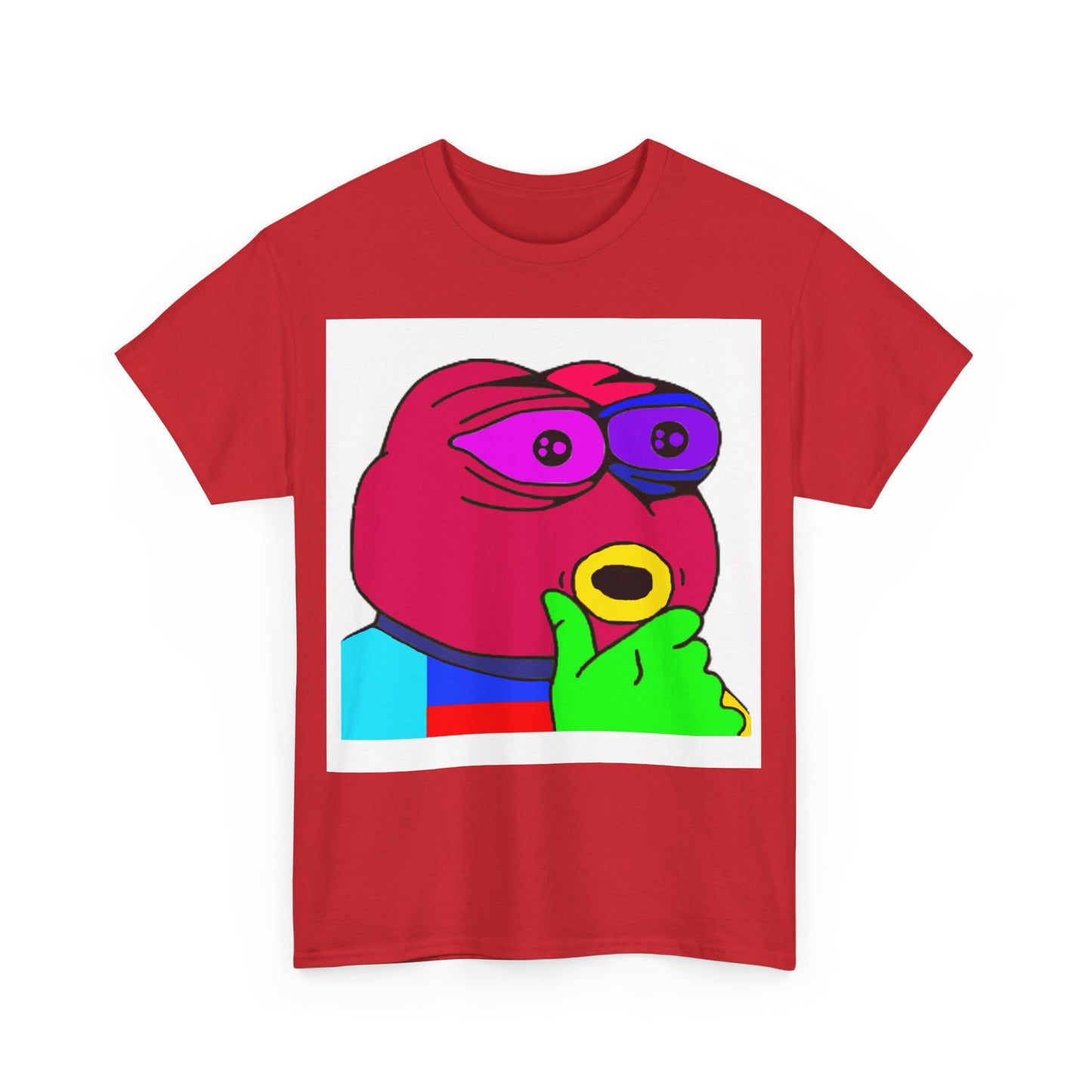 Frog Unisex Heavy Cotton Tee for Men and Women in Multiple Sizes