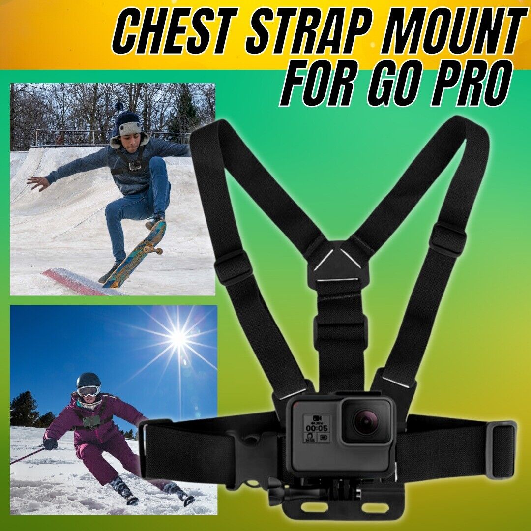 Mobile Phone Chest Strap Harness Mount Head Strap Holder Kit for POV/VLOG,Cell Phone Clip Compatible with iPhone,Samsung,