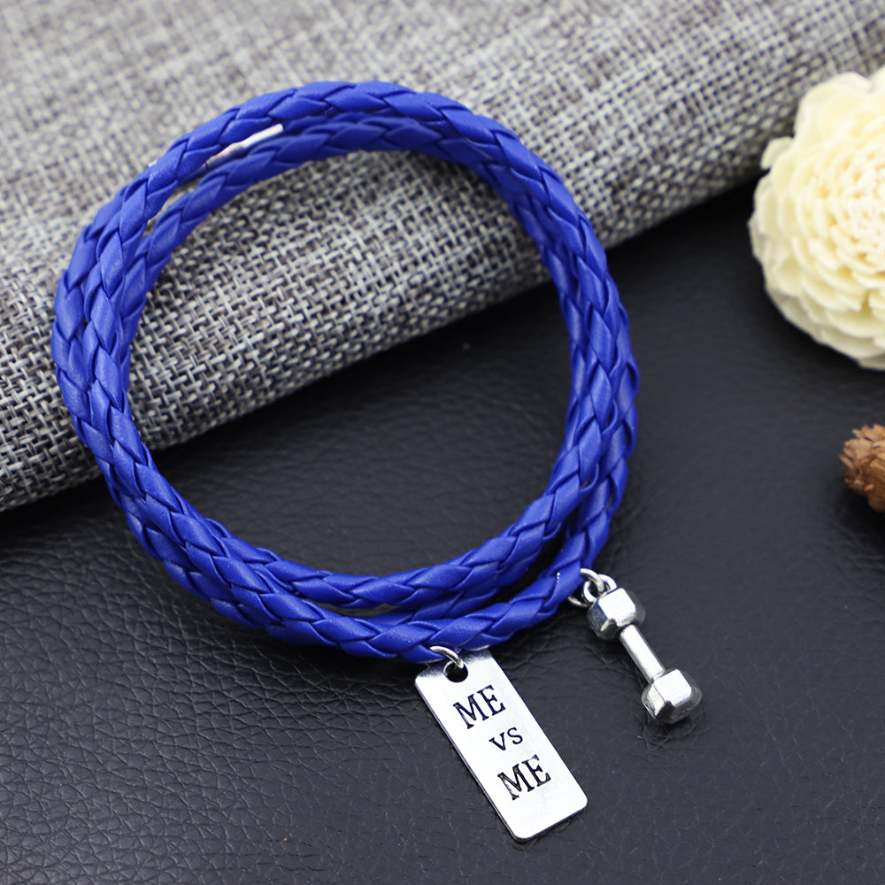 3 Laps Friendship Orange Leather Woven Women Jewelry Bangle Cuff Wristband 60CM PU Rope Bracelet