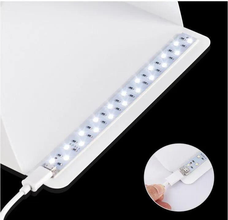 Mini LED Folding Studio Soft Light Photo Lamp Portable Photography Tent Kit