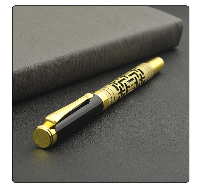 Luxury Metal Fountain Pen, Fine Nib Fountain Pen Business Smooth Writing Pen with Ink Converter Gift Box Calligraphy Pens for Writing