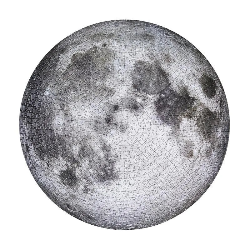 Moon Earth Jigsaw Puzzle 1000 Pieces Large Round Space Design Fun Challenging Gift